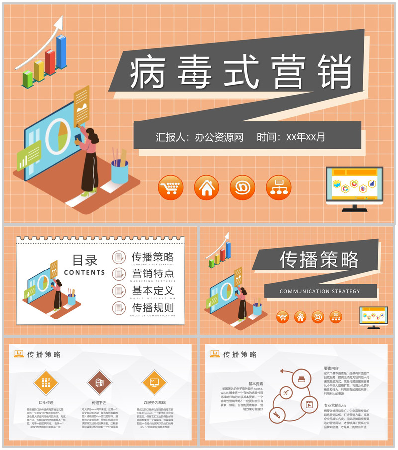 营销部门员工技能提升培训病毒式营销内容定义学习PPT模板-办公资源网