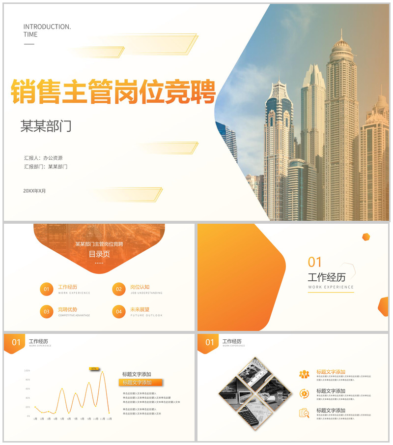 部门销售主管岗位竞聘PPT模板-办公资源网