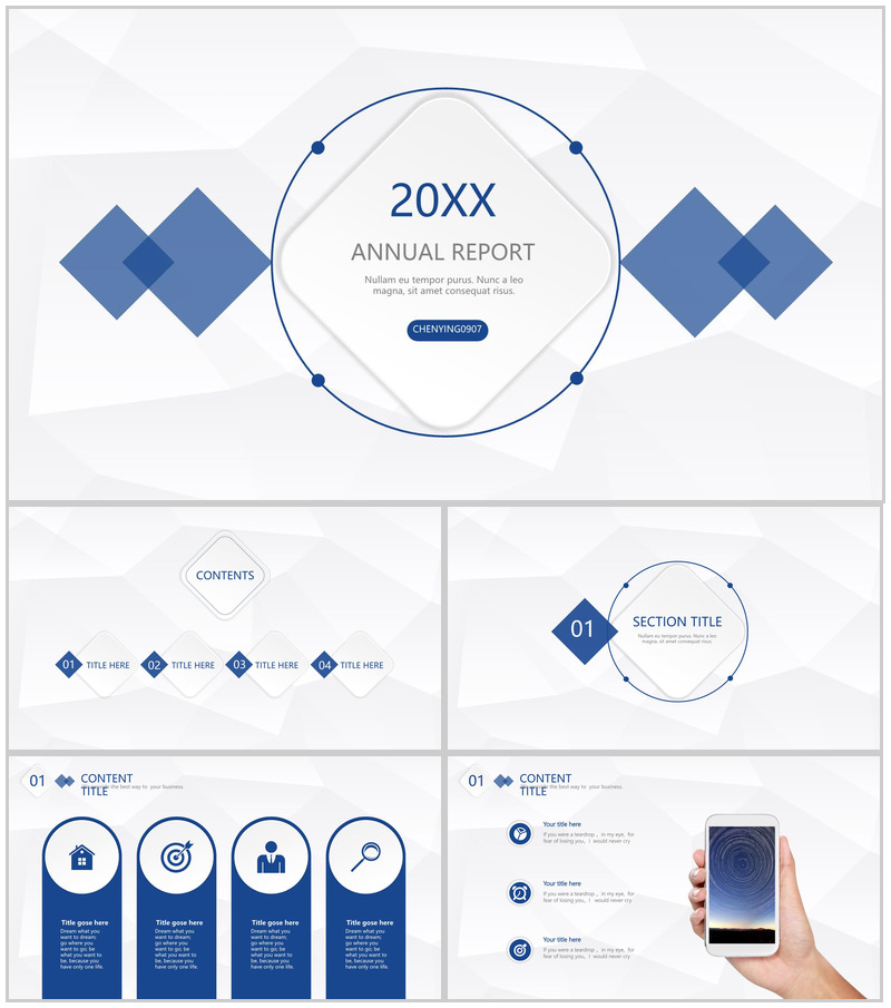 欧美简约大气商务PPT模板-办公资源网