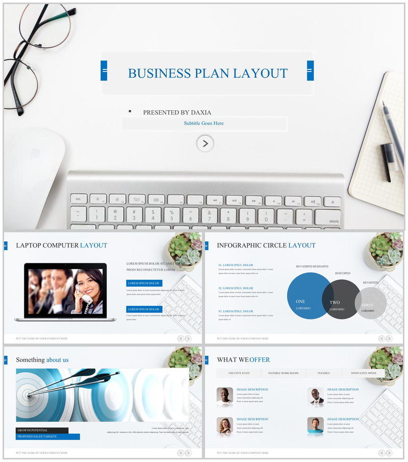 白色大气商务演讲汇报通用PPT模板-办公资源网