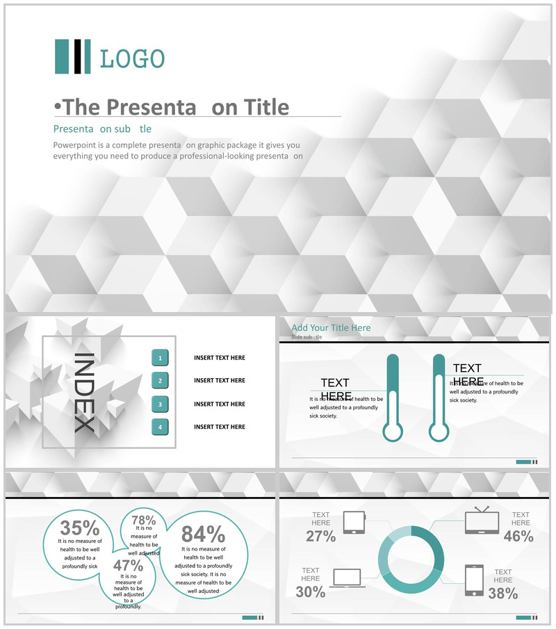 极简万能商务简洁通用PPT模板-办公资源网