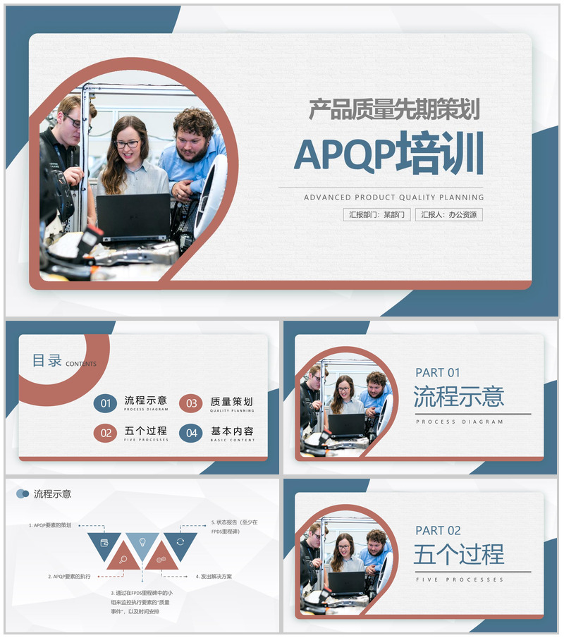 APQP产品质量先期策划培训生产车间质量体系管理流程PPT模板-办公资源网