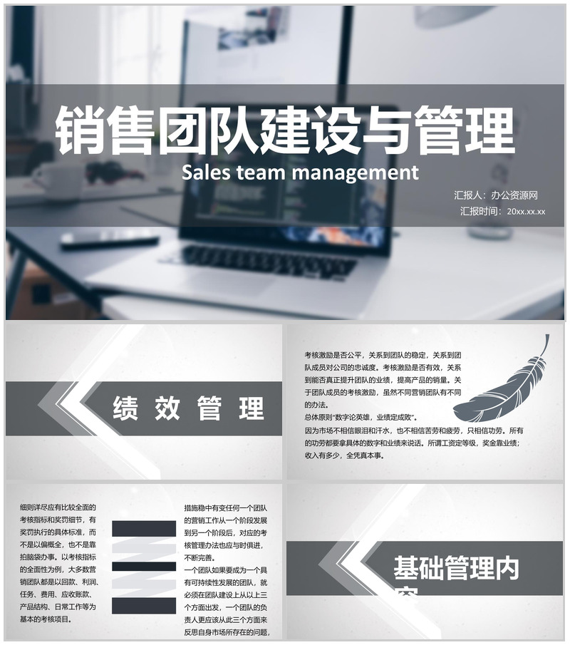 企业员工销售团队建设与客户管理制度思路PPT模板-办公资源网