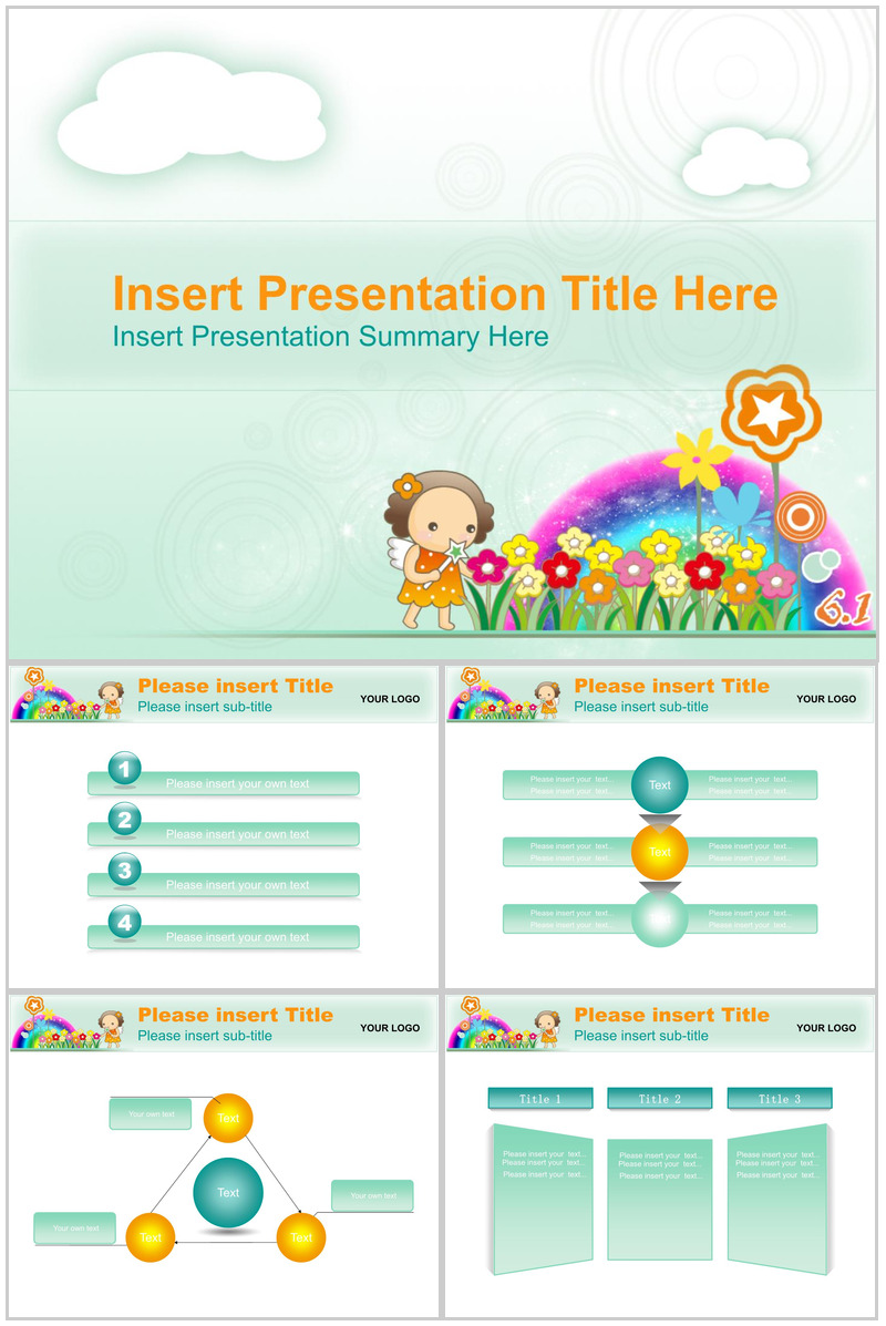 鲜花唯美欧美商务汇报PPT模板-办公资源网