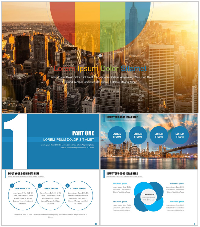 商务模板年终总结欧美商务报告PPT模板-办公资源网
