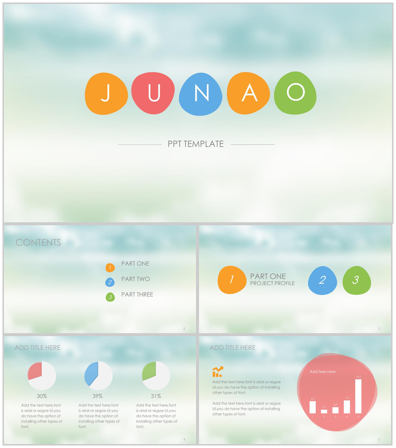 大气简约微粒体商务产品发布宣传推广PPT模板 (1)-办公资源网