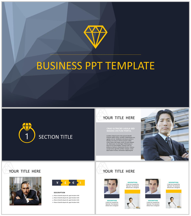 黑白工作总结商务通用PPT模板-办公资源网