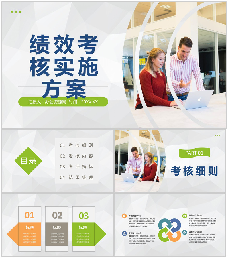创业团队绩效考核薪酬管理规定员工工作能力评价PPT模板-办公资源网