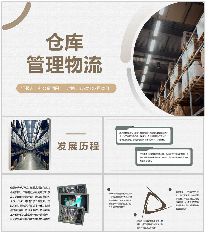 企业车间现场仓库仓储管理流程优化叙述报告PPT模板-办公资源网