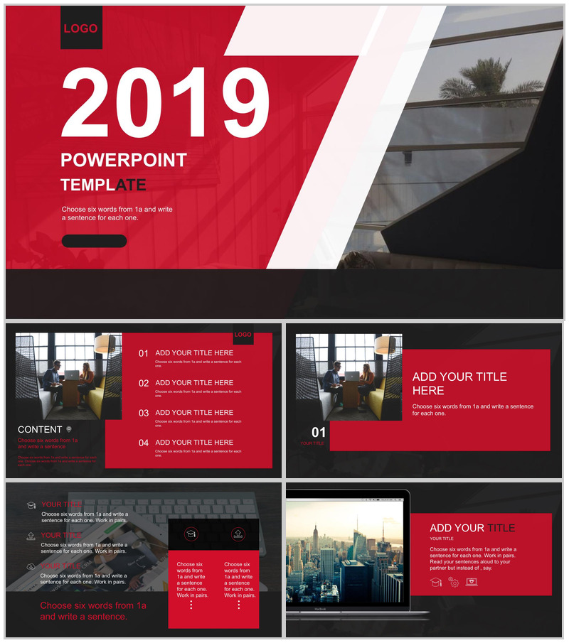 欧美风商务汇报企业宣传PPT模板-办公资源网