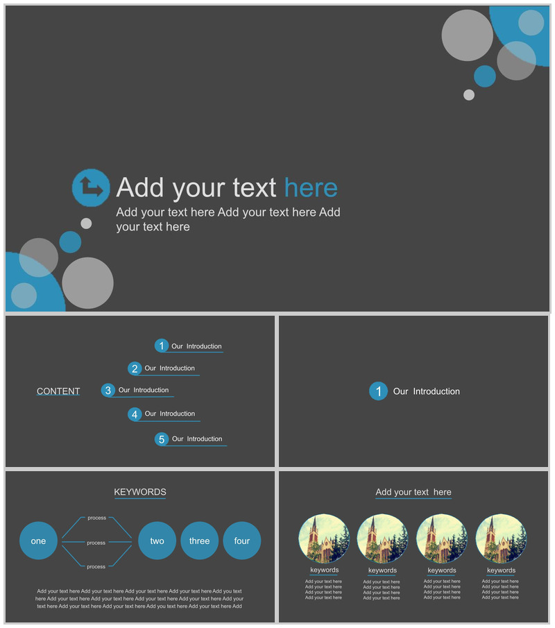 黑色商务静态通用商务PPT模板-办公资源网