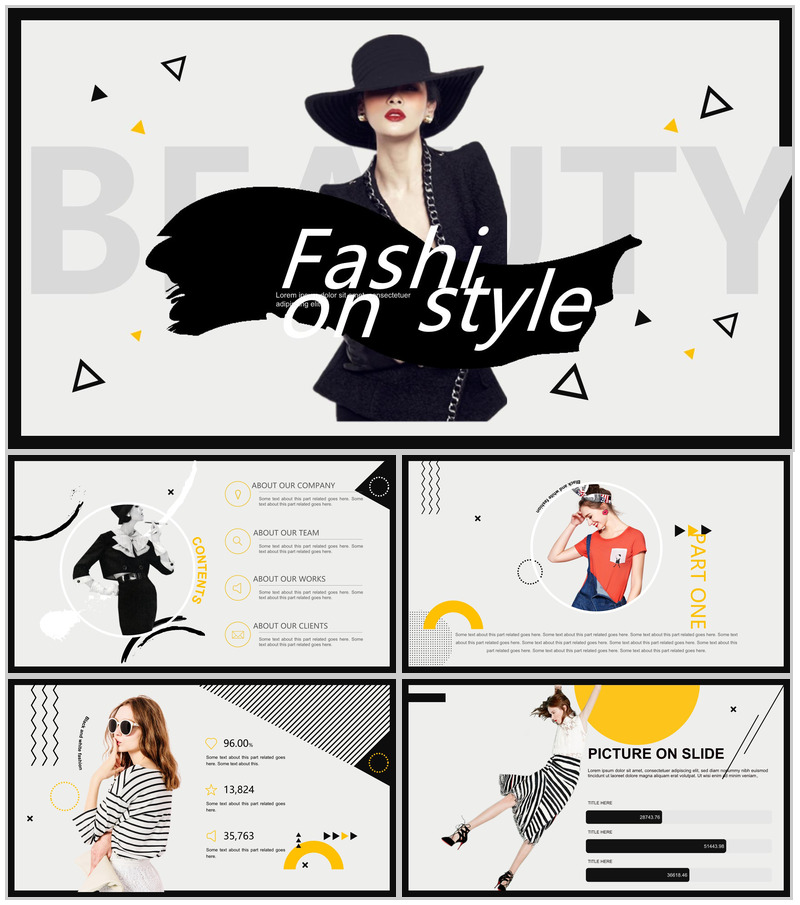 黑色时尚大气工作汇报通用PPT模板-办公资源网