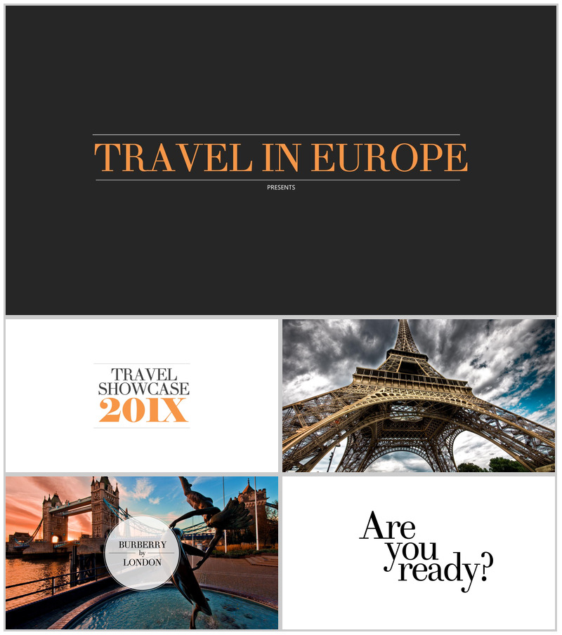 欧美风旅途相册PPT模板-办公资源网