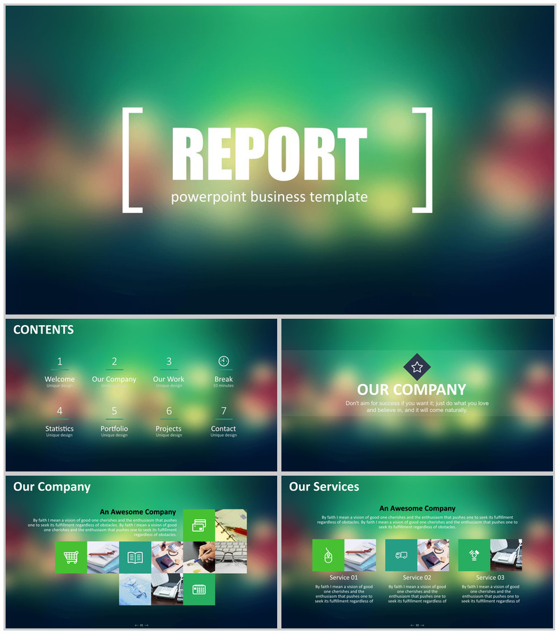 大气欧美商务极简工作汇报总结PPT模板-办公资源网