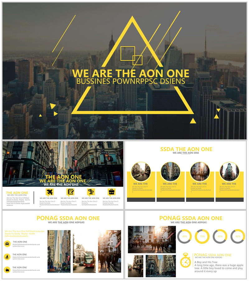 欧美大气杂志风动态产品宣传PPT模板-办公资源网