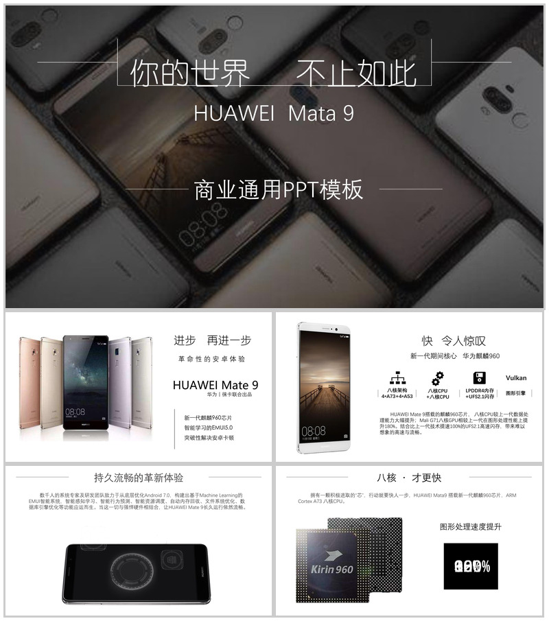 你的世界不止如此手机商业通用PPT模板-办公资源网