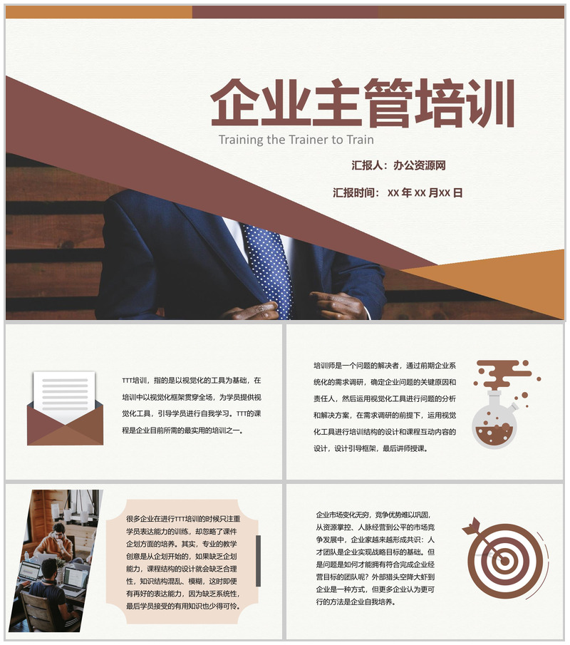 企业主管高管心得总结内容TTT培训PPT模板-办公资源网