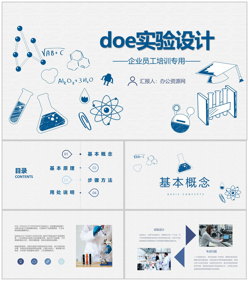 公司doe实验设计应用指南产品质量控制监测方案PPT模板-办公资源网