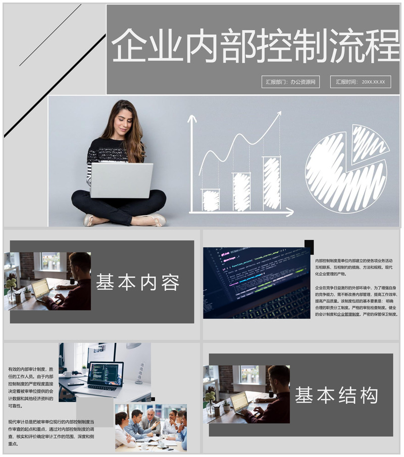 企业内部会计控制应用指引简介流程总结PPT模板-办公资源网