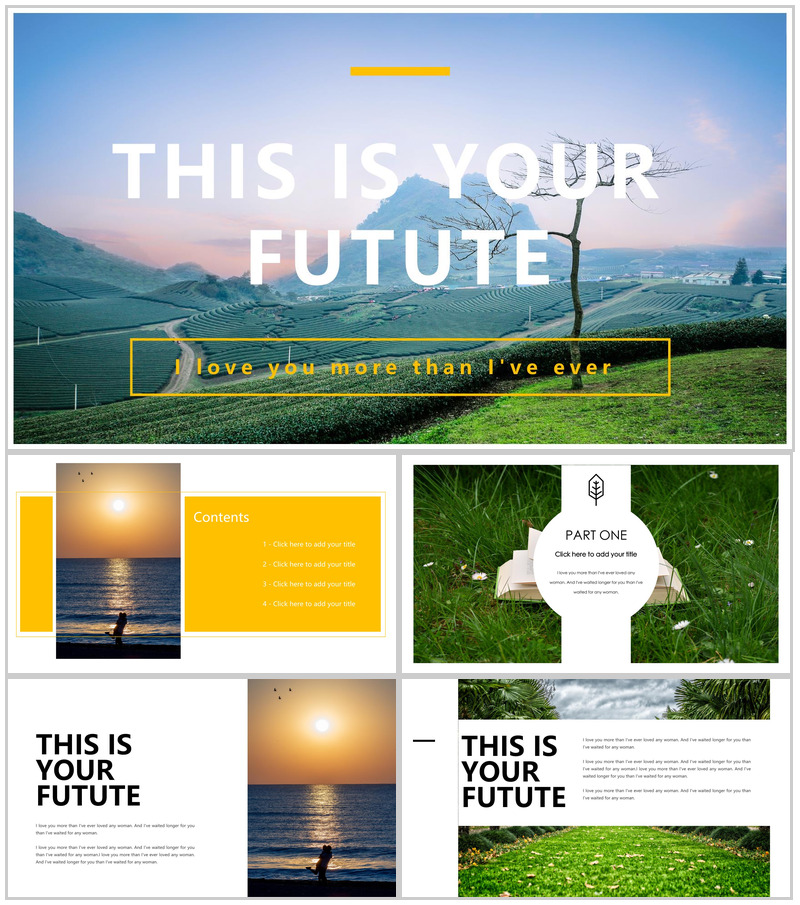 简约大气旅游旅行杂志风介绍宣传PPT模板-办公资源网