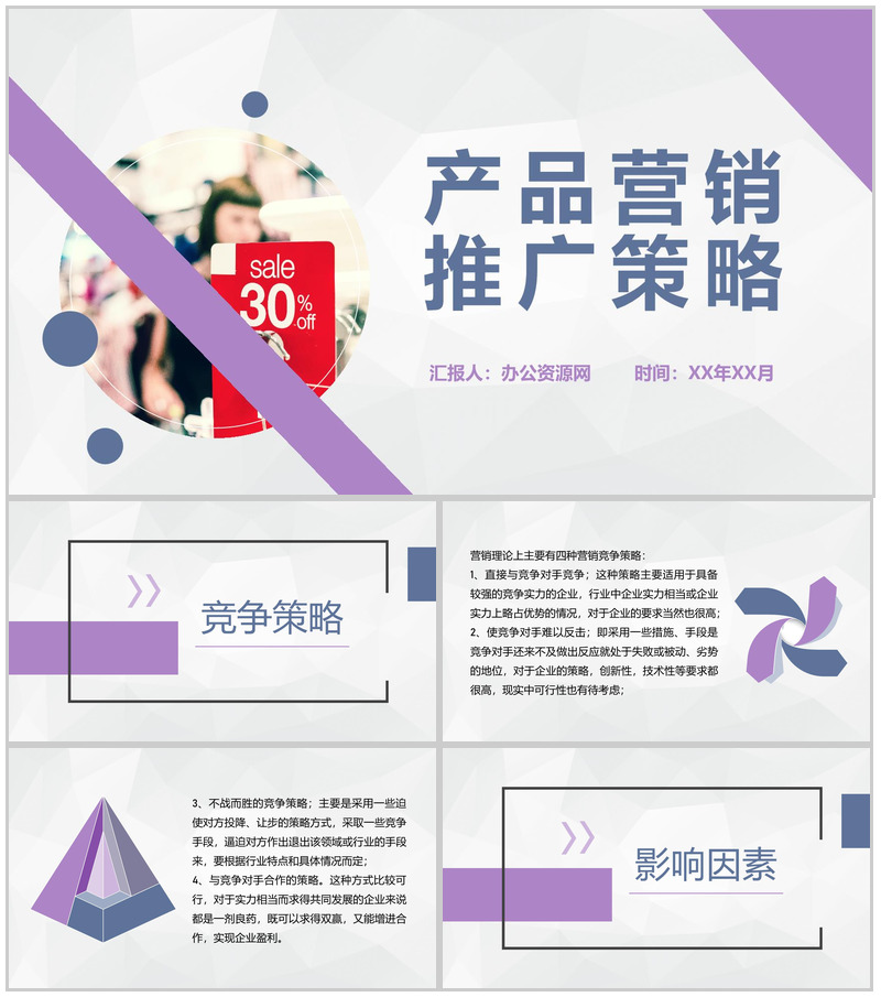 服装行业品牌价格促销方案产品营销推广策略PPT模板-办公资源网