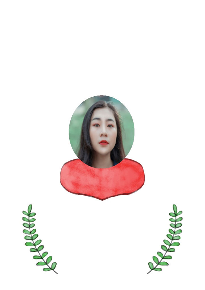 红色手绘可爱卡通动漫小升初儿童简历Word模板-办公资源网