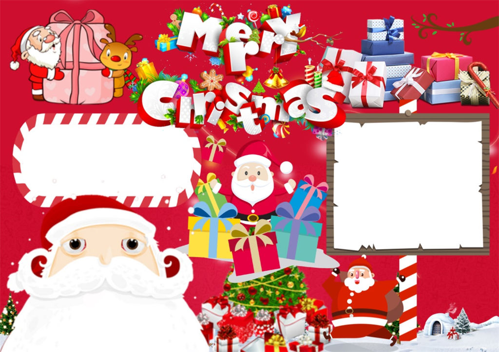 圣诞老圣诞节小报word手抄报模板-办公资源网