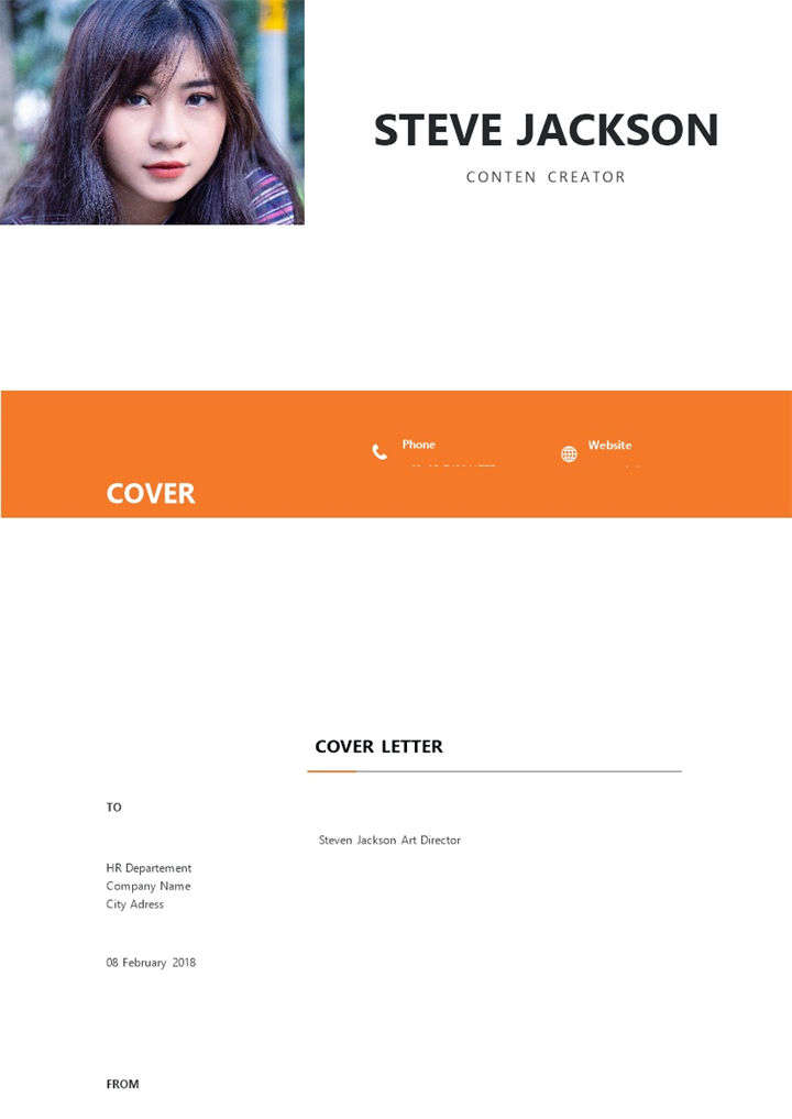 欧美风企业管理层岗位求职通用简历Word模板-办公资源网