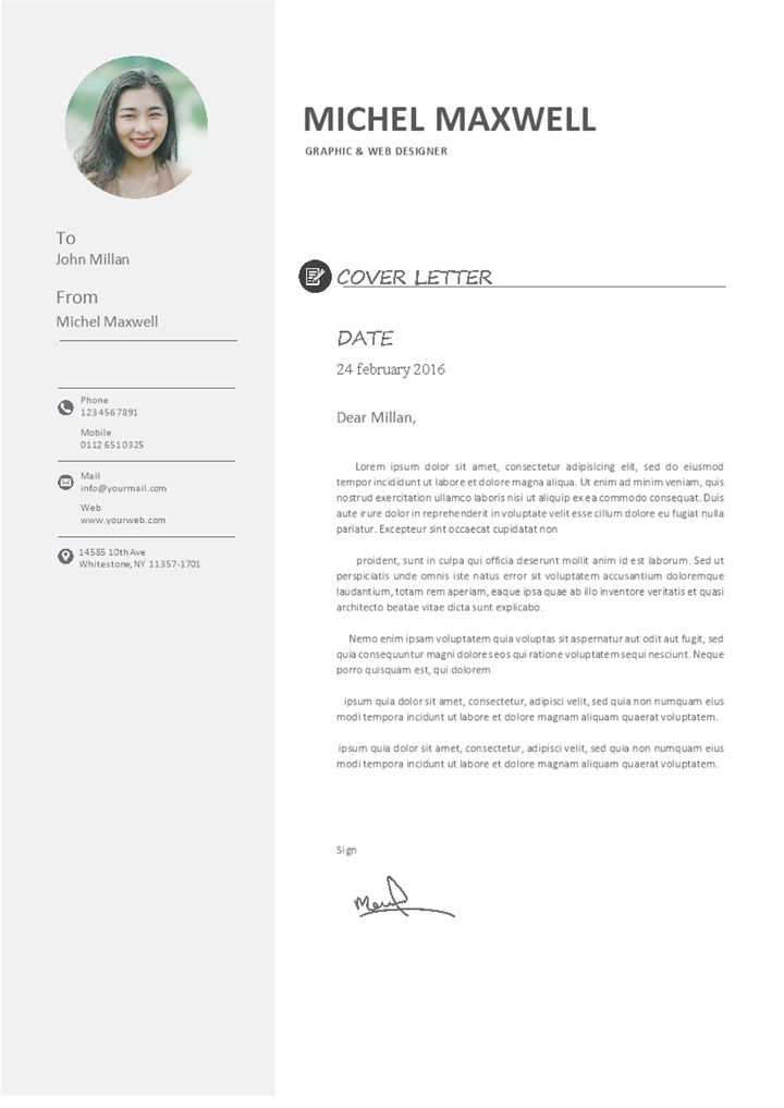 外企网页设计师求职通用英文简历Word模板-办公资源网