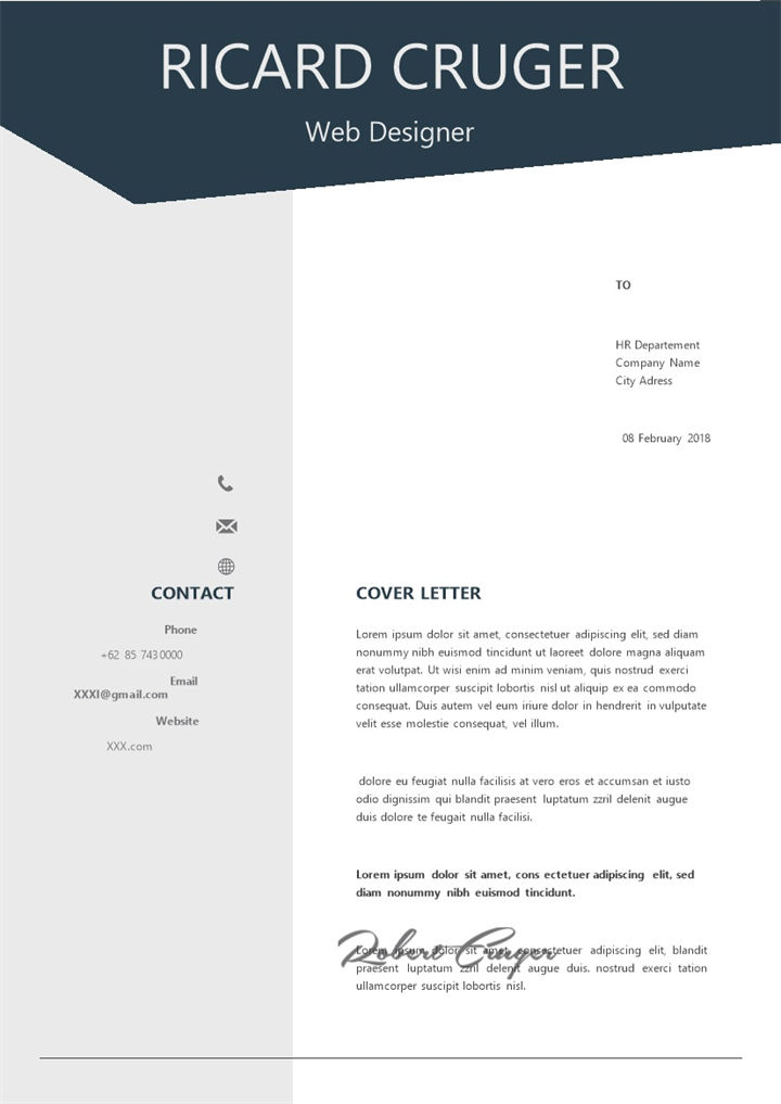 极简风网页设计师求职通用个人简历Word模板-办公资源网