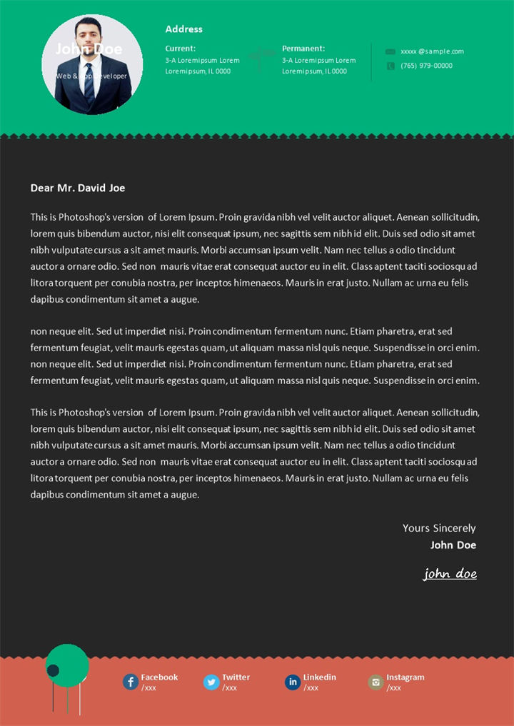 欧美风网络与应用开发者通用的个人求职简历Word模板-办公资源网