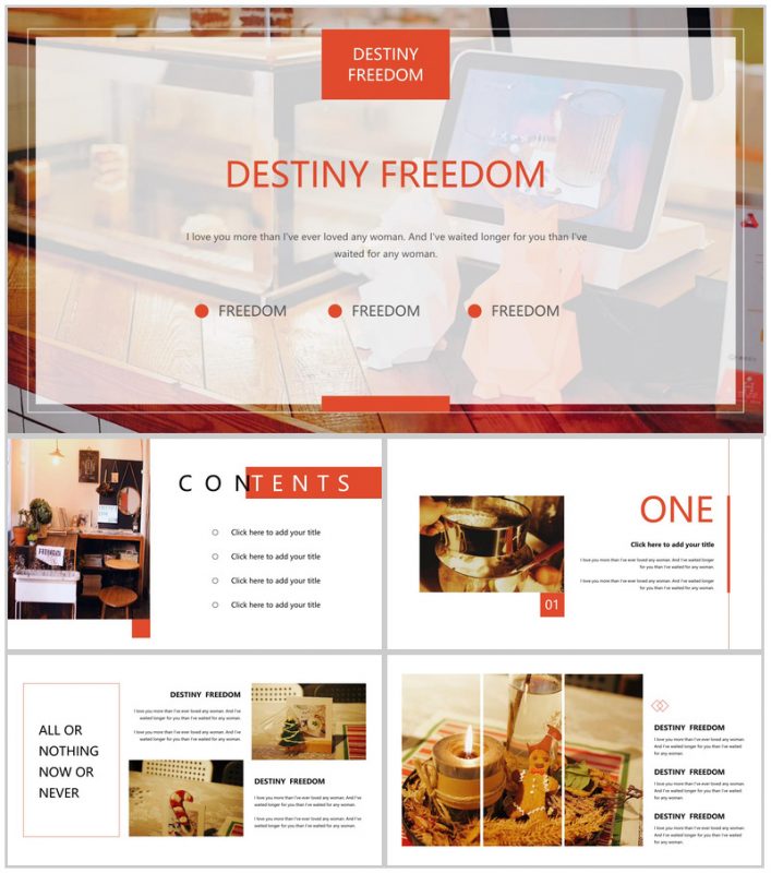 橙色欧美大气杂志风项目策划PPT模板-办公资源网