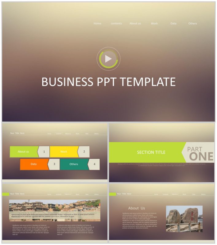 黄色淡雅欧美商务商业计划书工作总结汇报PPT模板-办公资源网