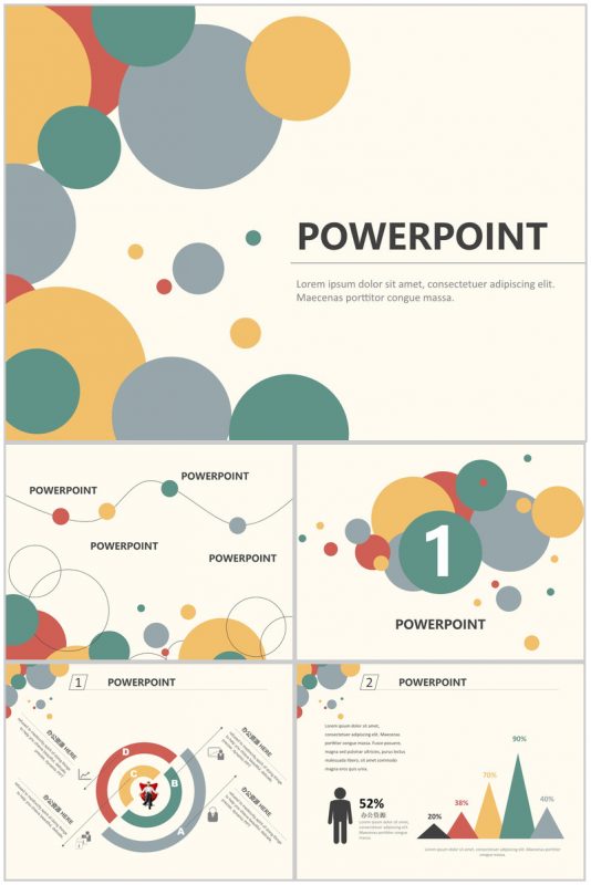 微粒体个性公司介绍企业宣传PPT模板-办公资源网