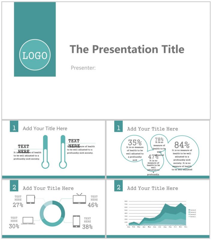 蓝白色大气商务报告通用PPT模板-办公资源网