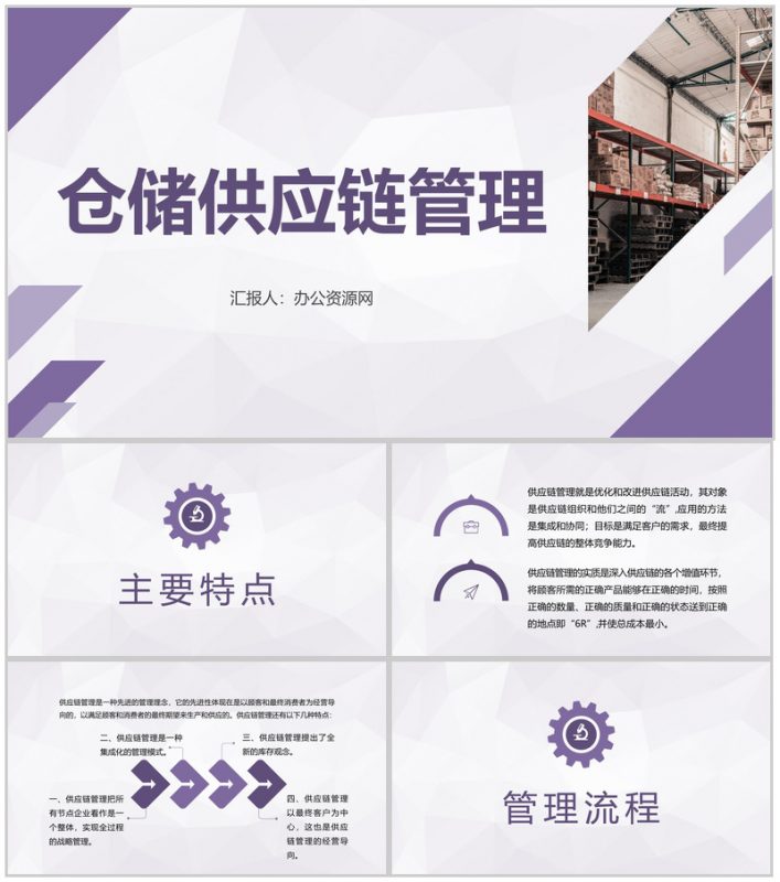 单位物流成本管理方案仓储供应链管理规范要求PPT模板-办公资源网