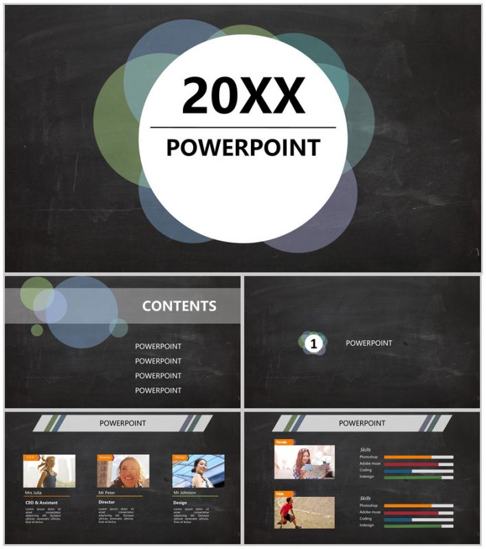 欧美商务工作汇总报告PPT模板-办公资源网