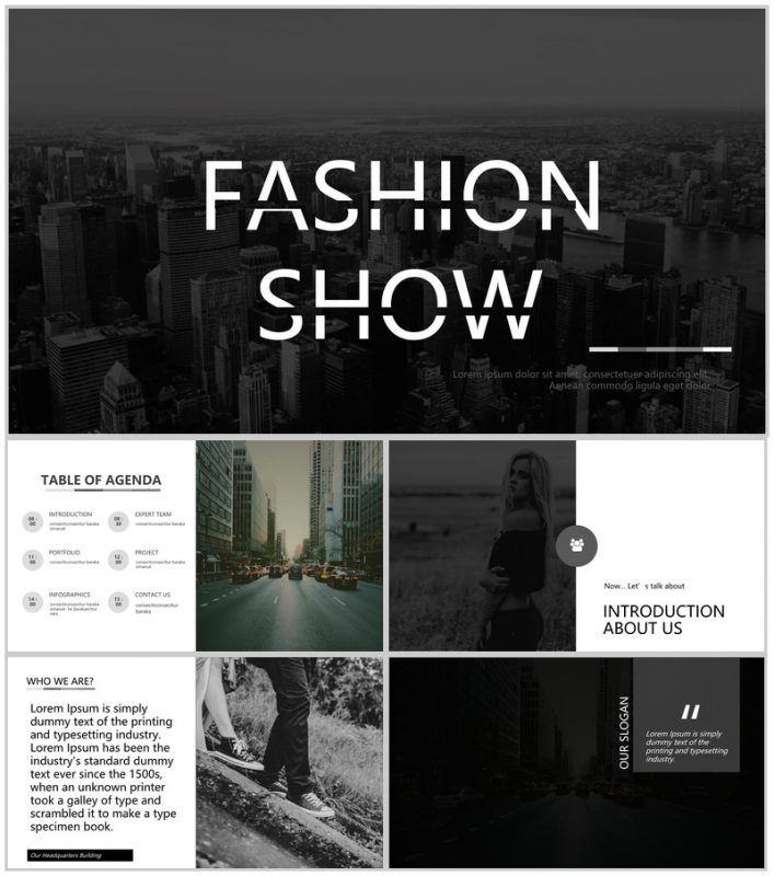 欧美时尚杂志风产品发布会PPT模板-办公资源网