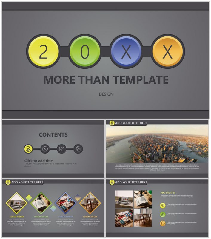 灰色欧美商务通用总结PPT模板-办公资源网