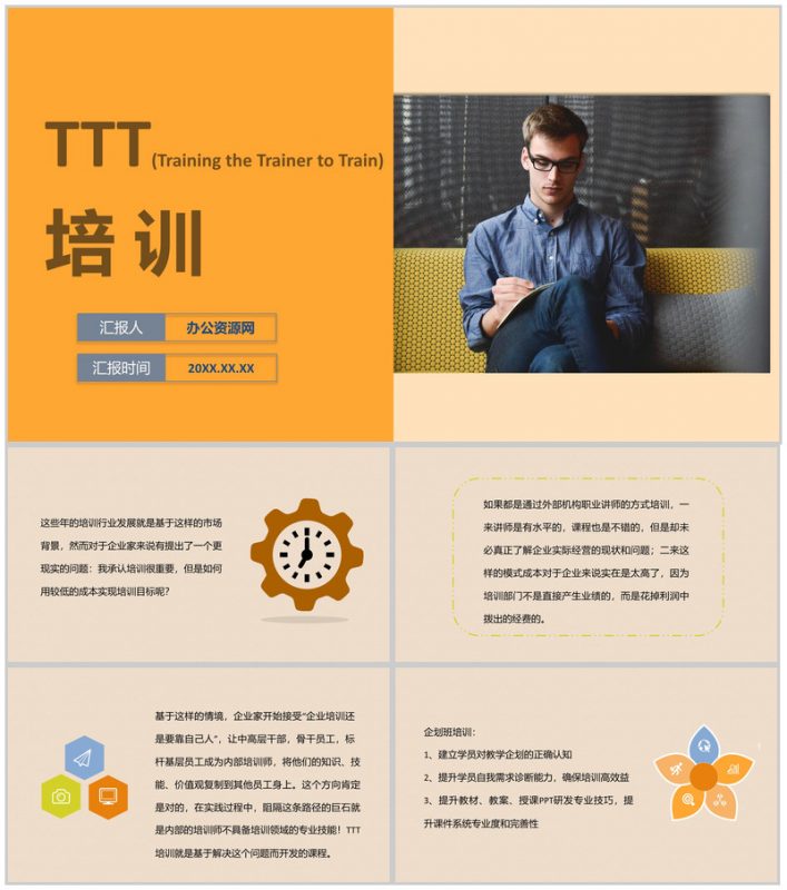 企业内部部门TTT项目管理培训主管岗位职责要求总结PPT模板-办公资源网