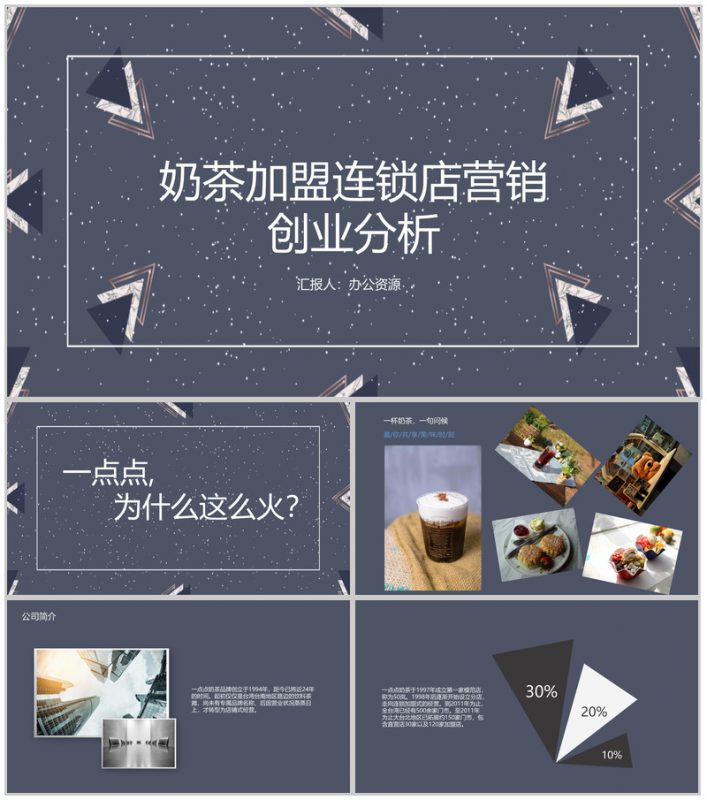 XXX奶茶加盟连锁店数字化整合营销创业分析-办公资源网