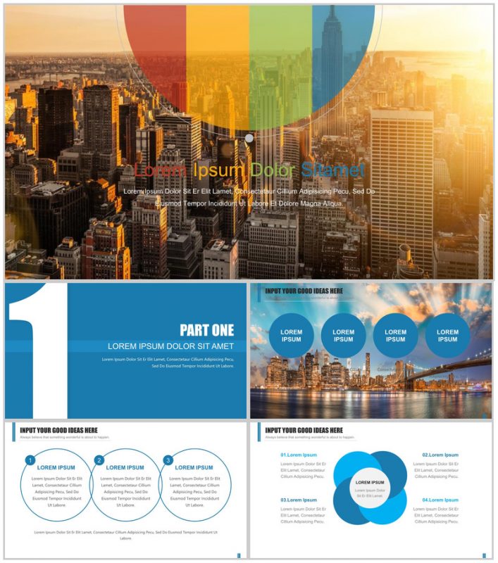 商务模板年终总结欧美商务报告PPT模板-办公资源网