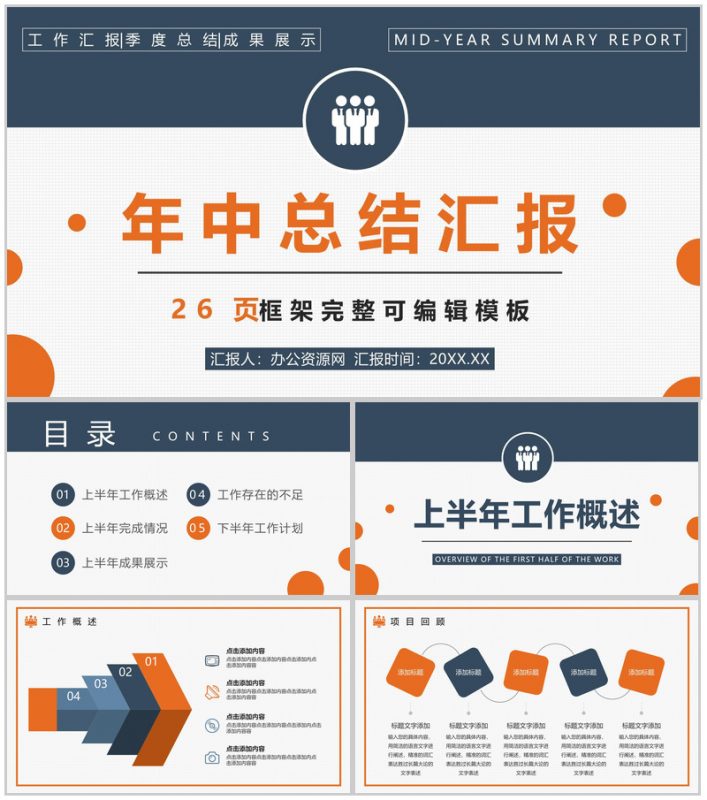 简约实用科技软件年终总结工作汇报PPT模板-办公资源网