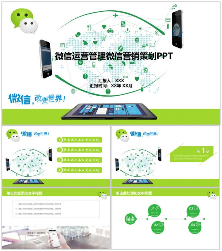 微信运营管理微信营销策划PPT模板-办公资源网