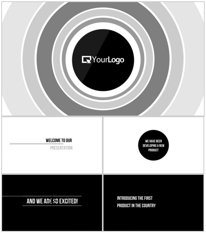 黑色酷炫快闪动画动态视频介绍PPT模板-办公资源网