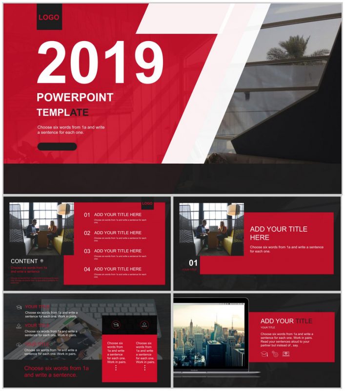 欧美风商务汇报企业宣传PPT模板-办公资源网