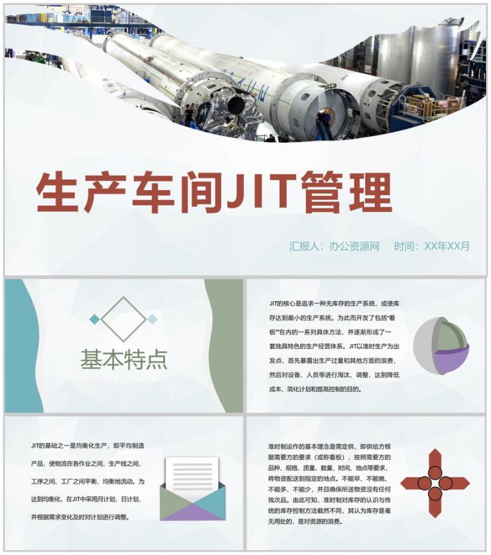 生产车间JIT准时制生产管理规定工厂物料需求计划PPT模板-办公资源网
