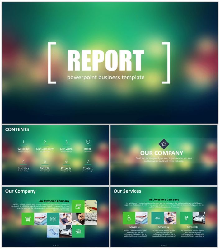 大气欧美商务极简工作汇报总结PPT模板-办公资源网