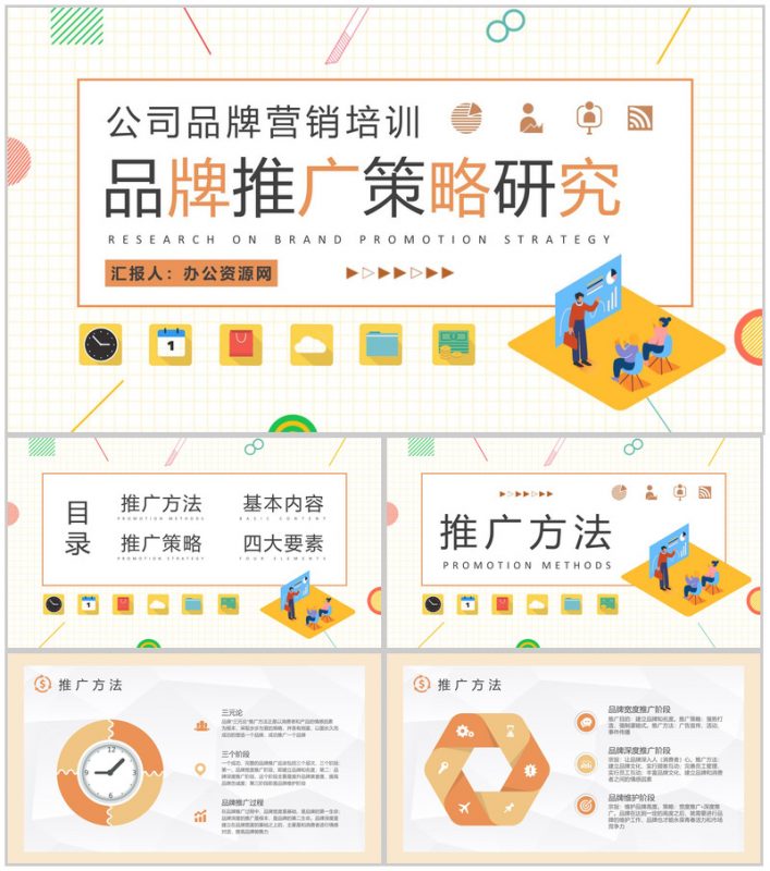 公司品牌营销规划总结品牌推广策略研究汇报PPT模板-办公资源网