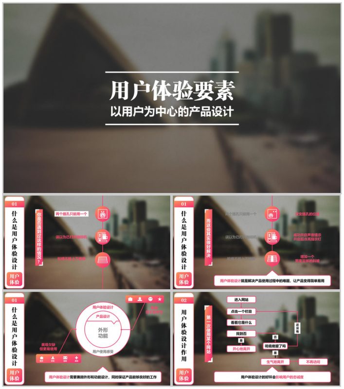 清新简约大气产品设计发布宣传PPT模板-办公资源网